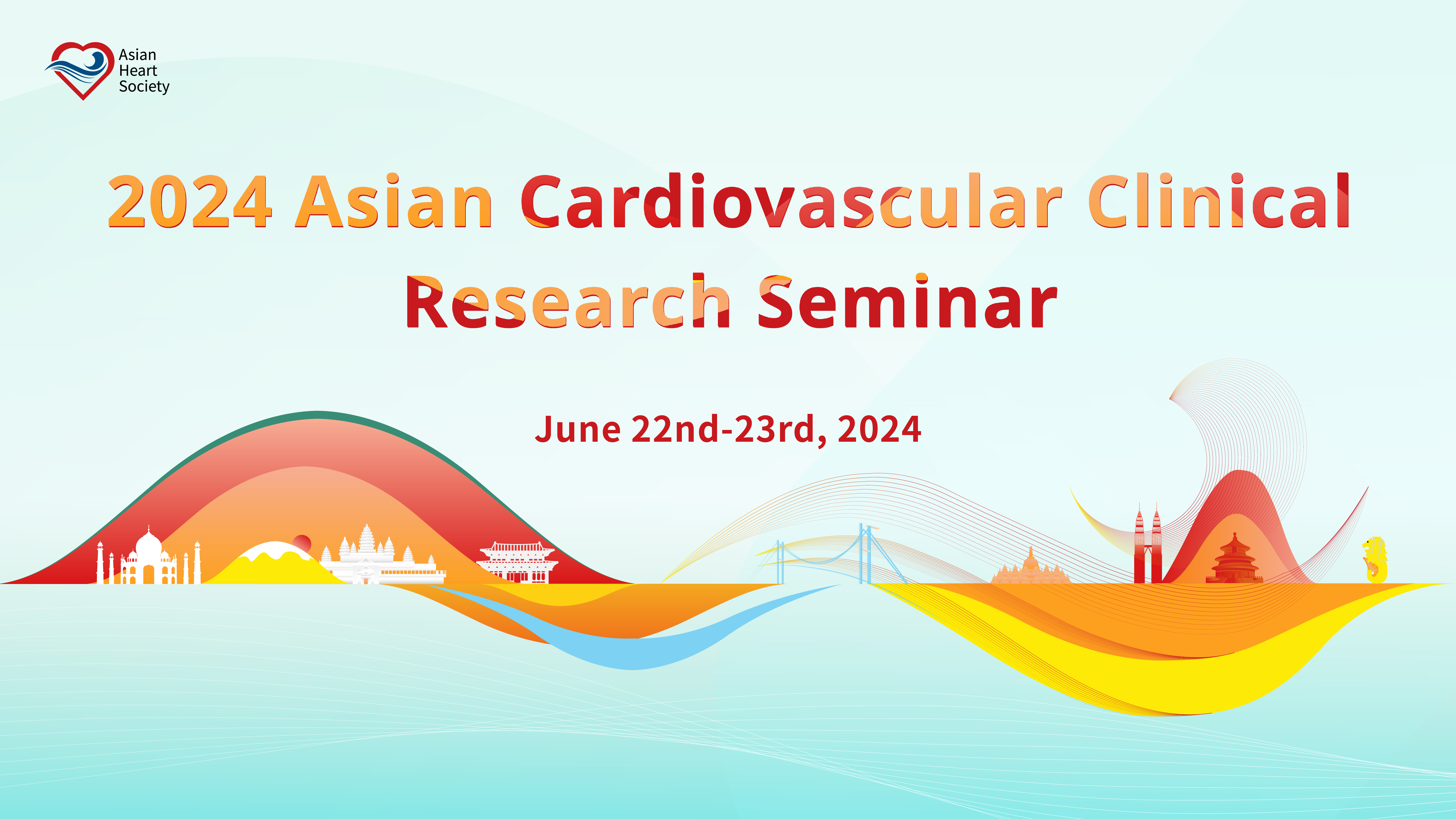 The 2024 Asian Cardiovascular Clinical Research Seminar will be held virtually from 22 to 23 June, 2024